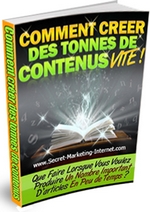 Comment crer des tonnes de contenus VITE !